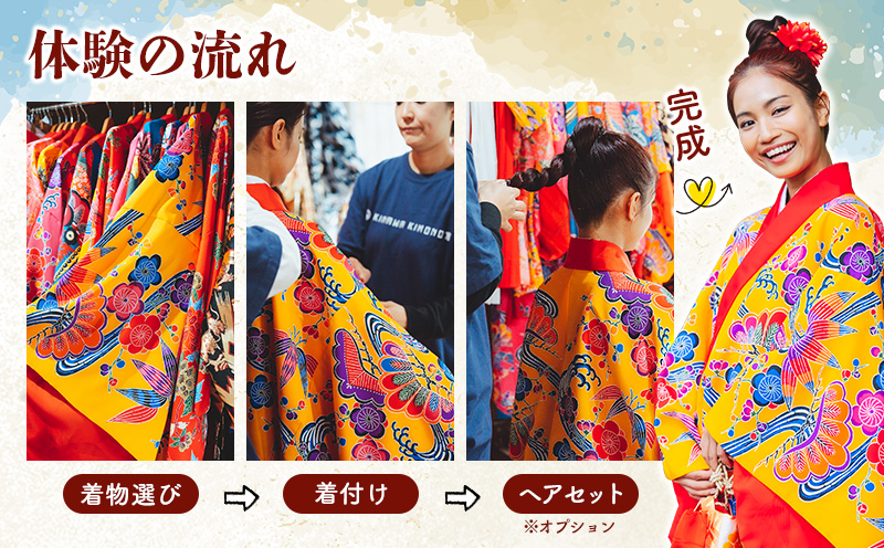 【OKINAWA KIMONO家】琉装着付け体験3時間レンタル(ファミリープラン） 琉装 着物 衣装 レンタル ファッション 和装 手ぶら 文化 伝統 観光 美しい街並 散策 歴史 体験 体験チケット 写真撮影 思い出 記念日 沖縄旅行 沖縄