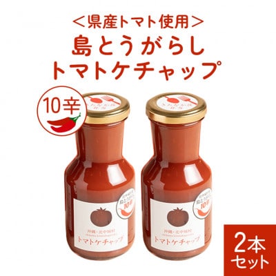 【きたなかそう】県産トマト使用 島とうがらし10辛 2本セット【1239277】