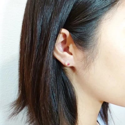 長七屋の月桃ピアス【GeP-1】証明書付【1712064】