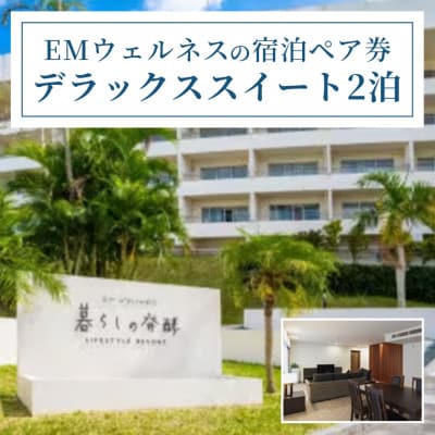 EMウェルネスの宿泊ペア券 デラックススイート2泊 沖縄【1358691】