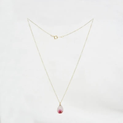 長七屋の月桃ネックレス　14KGF　M(BOX付)【GeーGFーnec13ー3】証明書付【1711492】