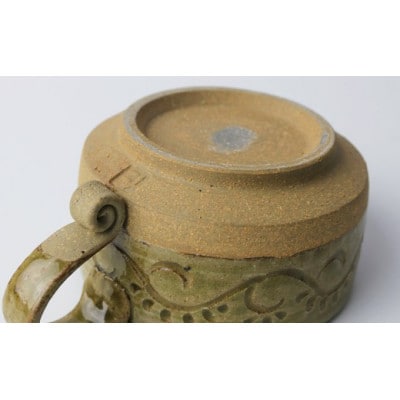 伝統のやちむん　からくさ紋様スープカップ(1個)【仁陶器工房】【1724480】