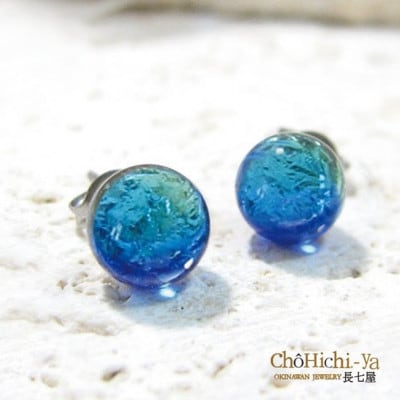 長七屋のケラマブルーピアス　KP-1 証明書付き【1725057】