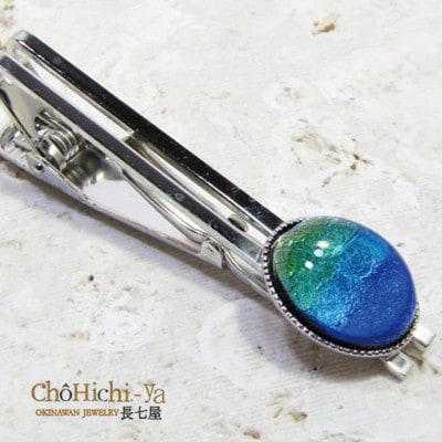 長七屋のケラマブルーネクタイピン　K-tiepin　証明書付き【1726186】