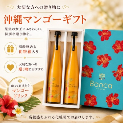 【化粧箱入り】沖縄マンゴー使用!マンゴードリンク 500ml×2本セット【1742770】