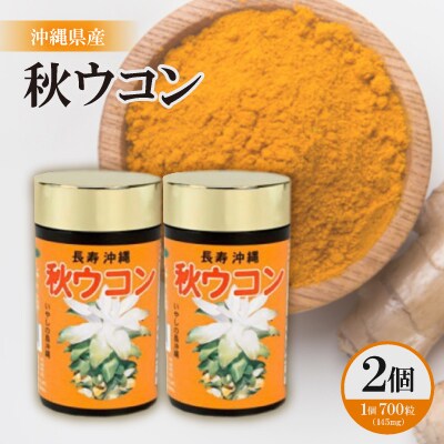 沖縄県産 秋ウコン 700粒×2個セット【1521401】