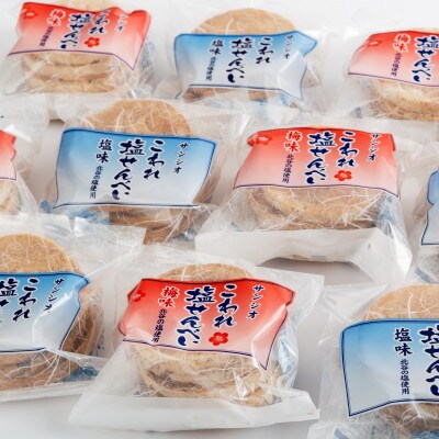 こわれ塩せんべい 塩味&梅味(5枚×各10袋入り)【1506712】
