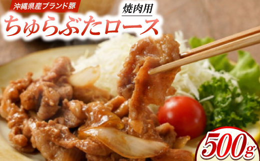 沖縄県産ブランド豚 ちゅらぶた ロース焼肉用スライス 500g×1P【配送不可地域：離島】【1696838】