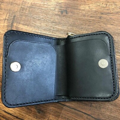 ジャバラ式 二つ折り財布(ブラック)【1388590】