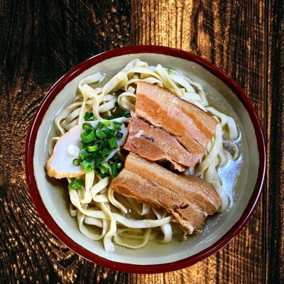 三枚肉そば(細麺・5食セット)沖縄そば【配送不可地域：離島】【1471021】