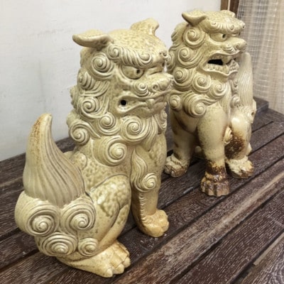 手作りシーサー灰釉【1396712】