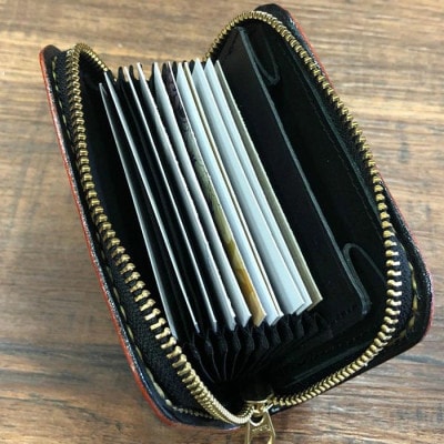 ジャバラ式コインケース(レッド)【1388577】