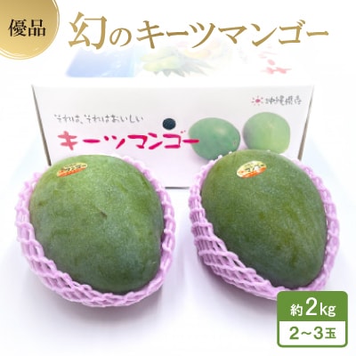 【2026年8月中旬から順次発送・贈答用】幻のキーツマンゴー約2kg(2玉〜3玉)【配送不可地域：離島】【1546414】