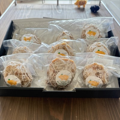 【お歳暮ギフト・無地熨斗】パイナップルポーク ハンバーグ 9個 ギフト箱入【配送不可地域：離島】【1695553】