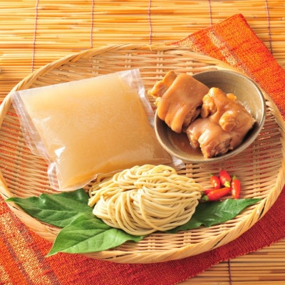 てびちそば(2食)生麺タイプ 特製スープ付き|沖縄そば【宮良そば】/与那原町【配送不可地域：離島】【1692837】