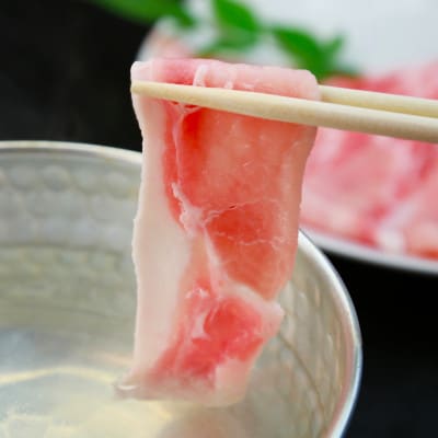 【お歳暮ギフト・無地熨斗】パイナップルポーク しゃぶしゃぶ バラ&ロース食べ比べ 合計800g【配送不可地域：離島】【1692036】