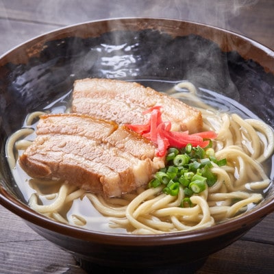 ラフテーそば(8食)三枚肉 もちもち生麺 特製スープ付き|沖縄そば【宮良そば】/与那原町【配送不可地域：離島】【1692832】