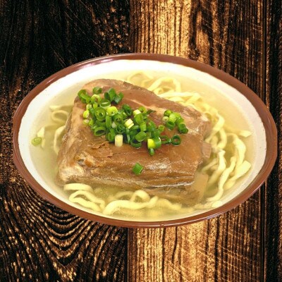 本ソーキそば&三枚肉そば(細麺・4食セット)沖縄そば【配送不可地域：離島】【1472895】