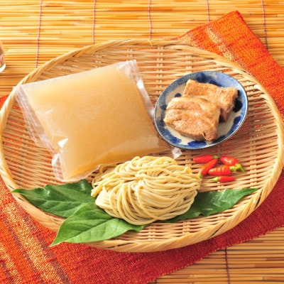 ラフテーそば(10食)三枚肉 もちもち生麺 特製スープ付き|沖縄そば【宮良そば】【配送不可地域：離島】【1692833】