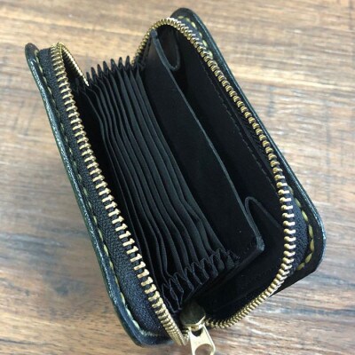 ジャバラ式コインケース(グリーン)【1388434】