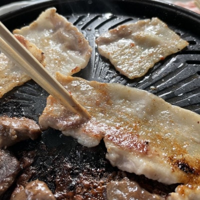 【お歳暮ギフト・無地熨斗】パイナップルポーク 焼肉 バラ&ロース食べ比べ 合計800g【配送不可地域：離島】【1692035】