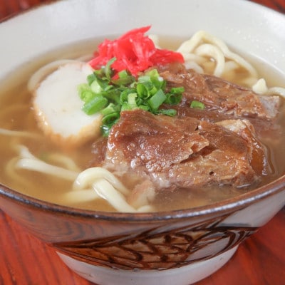 【創業20年以上の名店】そば処きくや 沖縄そば8食セット(三枚肉4食・軟骨ソーキ4食)【配送不可地域：離島】【1690887】