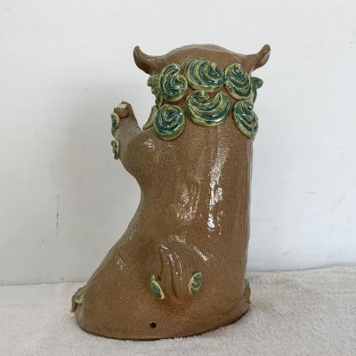 手作り瓶抱きシーサー【1388814】