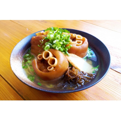 地元民から人気の名店 幸ちゃんそば もずく生麺 てびちそば 4食セット【配送不可地域：離島】【1691206】