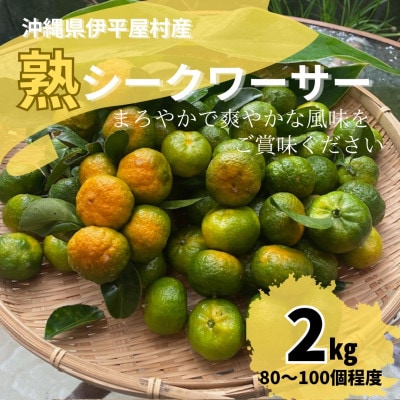 熟 シークワーサー 伊平屋村産 2kg【1564176】