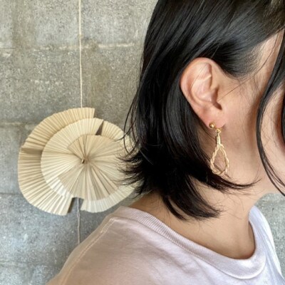 月桃ピアス　”rope(GOLD)【1505349】