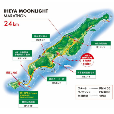 第32回 伊平屋ムーンライトマラソン 出走権1名様(ハーフマラソン)【1545544】