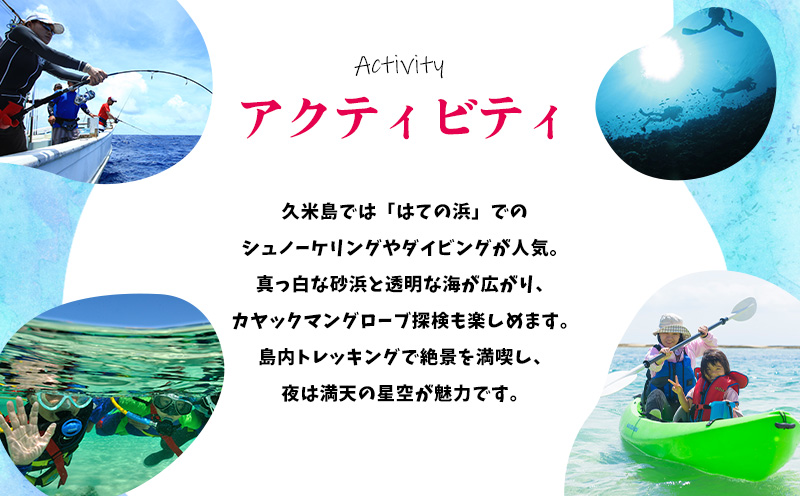 HISふるさと納税クーポン（沖縄県久米島町）3万円分 観光 宿泊 宿泊券 トラベル 旅行 クーポン リゾート ホテル ファミリー ペア ダイビング 沖縄 ビーチ 離島 イーフビーチ はての浜 ウミガメ ホタル 釣り シュノーケル