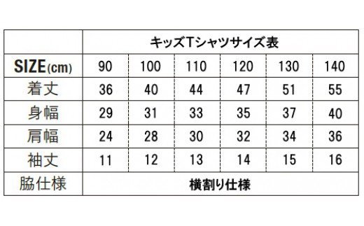 久米島の亀ロゴマークキッズＴシャツ（130cm）