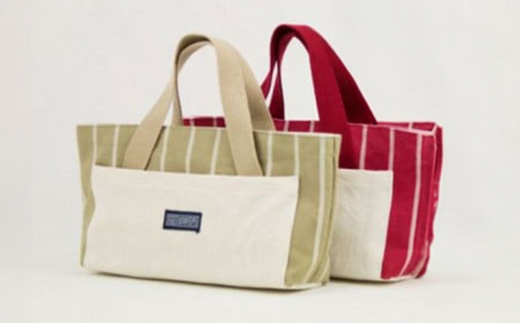 「琉球帆布」 バッグインバッグ - 帆布 収納 ポケット たくさん 機能性抜群 整理 おしゃれ かばん 鞄 手仕事 手づくり ハンドメイド 琉球帆布 伝統技術 沖縄県 八重瀬町【価格改定】