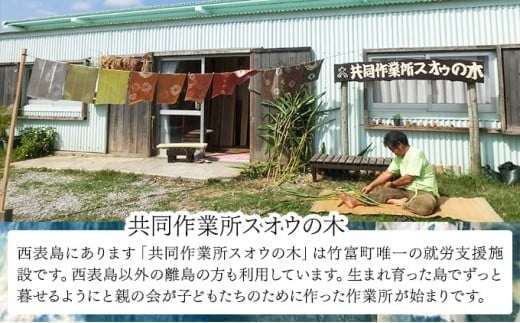 月桃の民具セット 【月桃 小物 コースター ランチョンマット スオウの木 】