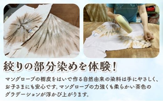 西表島のマングローブ海染め体験　Tシャツ作りコース（約2時間）