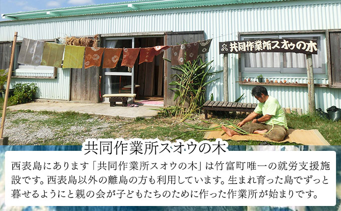 月桃の民具セット 【月桃 小物 コースター ランチョンマット スオウの木 】