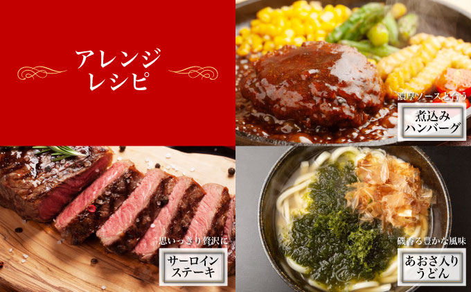 ハンバーグ 牛肉 黒島 アーサ牛 150g×8個 サーロイン 150g×2 アーサ 250g セット 