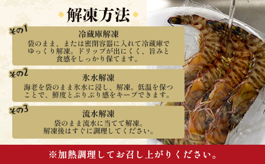 【F009】こだわりの車海老　有頭車海老（冷凍）250ｇ×3パック F009｜沖縄県 与那国町 与那国 車海老 車エビ 海老 えび エビ 産地直送