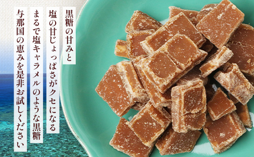 与那国島 塩黒糖（100g）×5袋 A006 ｜ 沖縄県 与那国町 塩 海塩 黒糖 スィーツ