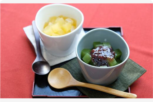 西伊豆天草100％ところてんデザート　抹茶あんみつ・蜜柑ところてん12個セット■