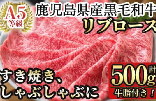 鹿児島県産黒毛和牛リブロース肉(Ａ-5等級)