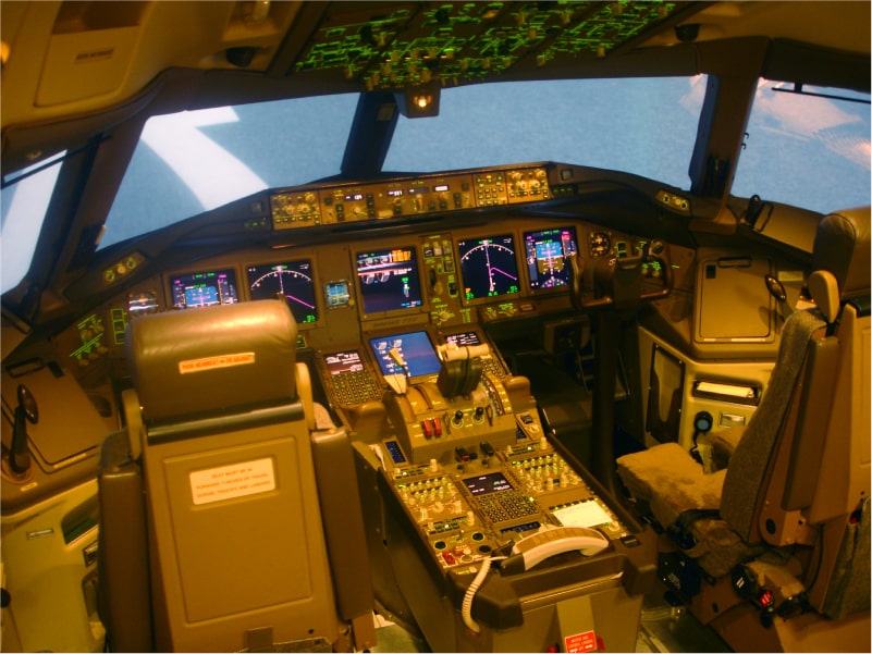 フライトシミュレーター操縦体験 画像
